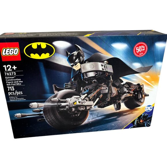 LEGO DC Batman 76273 Construction Figure & Bat-Pod Bike Set (713 pcs) - Picture 1 of 4